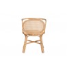 Baxton Studio Palesa Modern Bohemian Natural Brown Rattan Dining Chair - Base Angle