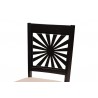 Baxton Studio Olympia Modern Beige Fabric and Espresso Brown Finished Wood Dining Chair - Set of Two - Top Angle