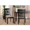Baxton Studio Olympia Modern Beige Fabric and Espresso Brown Finished Wood Dining Chair - Set of Two - Lifestyle