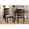 Baxton Studio Olympia Modern Grey Fabric and Espresso Brown Finished Wood Dining Chair - Set of Two - Lifestyle