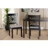 Baxton Studio Olympia Modern Grey Fabric and Espresso Brown Finished Wood Dining Chair - Set of Two - Lifestyle - Baxton Studio Olympia Modern Grey Fabric and Espresso Brown Finished Wood Dining Chair - Set of Two - Lifestyle