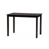 Baxton Studio Olympia Modern Grey Fabric and Espresso Brown Finished Wood 5-Piece Dining Set - Table in Front Side Angle