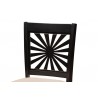 Baxton Studio Olympia Modern Beige Fabric and Espresso Brown Finished Wood Counter Stool - Set of Two - Closeup Top Angle