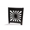 Baxton Studio Olympia Modern Grey Fabric and Espresso Brown Finished Wood Counter Stool - Set of Two - Closeup Top Angle