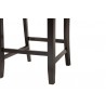 Baxton Studio Olympia Modern Grey Fabric and Espresso Brown Finished Wood Counter Stool - Set of Two - Base Angle