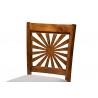 Baxton Studio Olympia Modern Grey Fabric and Walnut Brown Finished Wood 5-Piece Pub Set - Seat Closeup Top  Angle