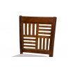 Baxton Studio Deanna Modern Grey Fabric and Walnut Brown Finished Wood 5-Piece Pub Set - Seat in Top Angle