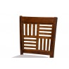 Baxton Studio Deanna Modern Grey Fabric and Walnut Brown Finished Wood 2-Piece Counter Stool Set - Seat Closeup Top Angle