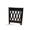 Baxton Studio Florencia Modern Beige Fabric and Espresso Brown Finished Wood Dining Chair - Set of Two - Top Angle