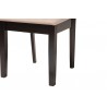 Baxton Studio Florencia Modern Beige Fabric and Espresso Brown Finished Wood Dining Chair - Set of Two - Base Angle