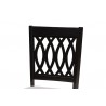 Baxton Studio Florencia Modern Grey Fabric and Espresso Brown Finished Wood 5-Piece Dining Set - Chair in Top Angle