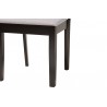 Baxton Studio Florencia Modern Grey Fabric and Espresso Brown Finished Wood 5-Piece Dining Set - Chair in Base Angle