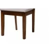 Baxton Studio Florencia Modern Grey Fabric and Walnut Brown Finished Wood 6-Piece Dining Set - Seat in Closeup Base Angle - Baxton Studio Florencia Modern Grey Fabric and Walnut Brown Finished Wood 6-Piece Dining Set - Seat in Closeup Base Angle