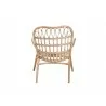 Baxton Studio Bajo Modern Bohemian Natural Brown Rattan Arm Chair - Back Angle - Baxton Studio Bajo Modern Bohemian Natural Brown Rattan Arm Chair - Back Angle