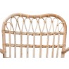 Baxton Studio Bajo Modern Bohemian Natural Brown Rattan Arm Chair - Closeup Top Front Angle