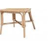 Baxton Studio Jelita Modern Bohemian Natural Brown Rattan Dining Chair - Set of Two - Base Angle