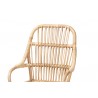 Baxton Studio Sumatera Modern Bohemian Natural Brown Rattan 2-Piece Dining Chair Set - Seat Closeup Top Angle