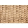 Baxton Studio Sumatera Modern Bohemian Natural Brown Rattan 2-Piece Dining Chair Set - Seat Closeup Angle