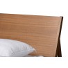 Baxton Studio Eileen Mid-Century Transitional Walnut Brown Finished Wood King Size Platform Bed - Top Angle
