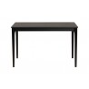 Baxton Studio Sherwin Mid-Century Modern Black Finished Wood Dining Table - Front Angle
