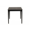 Baxton Studio Sherwin Mid-Century Modern Black Finished Wood Dining Table - Side Angle