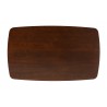 Baxton Studio Flora Mid-Century Modern Walnut Brown Finished Wood Dining Table - Top Angle