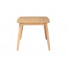Baxton Studio Flora Mid-Century Modern Natural Oak Finished Wood Dining Table - Side Angle