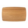 Baxton Studio Flora Mid-Century Modern Natural Oak Finished Wood Dining Table - Top Angle
