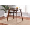 Baxton Studio Leena Mid-Century Modern Walnut Brown Finished Wood Counter Height Pub Table - Lifestyle
