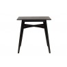 Baxton Studio Leena Mid-Century Modern Black Finished Wood Counter Height Pub Table - Front Angle