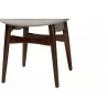 Baxton Studio Tarana Mid-Century Modern Grey Fabric and Walnut Brown Finished Wood 2-Piece Dining Chair Set - Seat Closeup Base Angle - Baxton Studio Tarana Mid-Century Modern Grey Fabric and Walnut Brown Finished Wood 2-Piece Dining Chair Set - Seat Closeup Base Angle