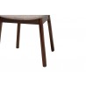 Baxton Studio Darrion Mid-Century Modern Grey Fabric and Walnut Brown Finished Wood 2-Piece Dining Chair Set - Base Angle