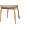 Baxton Studio Darrion Mid-Century Modern Grey Fabric and Natural Oak Finished Wood 2-Piece Dining Chair Set - Base  Angle