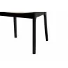 Baxton Studio Dannon Mid-Century Modern Cream Fabric and Black Finished Wood 2-Piece Dining Chair Set - Seat Closeup Base Angle - Baxton Studio Dannon Mid-Century Modern Cream Fabric and Black Finished Wood 2-Piece Dining Chair Set - Seat Closeup Base Angle