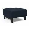 Innovation Living Grand D.E.L. Ottoman in Black Wood Legs and Mixed Dance Blue - Angled - Innovation Living Grand D.E.L. Ottoman in Black Wood Legs and Mixed Dance Blue - Angled