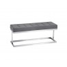 SUNPAN Viceroy Bench - Grey, Front View