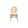 Baxton Studio Iris Modern Bohemian Natural Brown Rattan Dining Chair - Front Angle