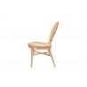 Baxton Studio Iris Modern Bohemian Natural Brown Rattan Dining Chair - Side Angle