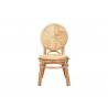 Baxton Studio Carita Modern Bohemian Natural Brown Rattan Dining Chair - Front Angle