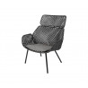 Cane-Line Vibe Highback Chair ,Cane-line Weave, Black/Graphite with Dark Gray , cushion  