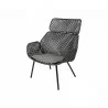 Cane-Line Vibe Highback Chair ,Cane-line Weave, Black/Graphite with Dark Gray , cushion   - Cane-Line Vibe Highback Chair ,Cane-line Weave, Black/Graphite with Dark Gray , cushion  