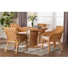 Baxton Bali and Pari Wymond 5-piece Rattan Dining Set