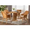 Baxton Bali and Pari Wistan 5-piece Rattan Dining Set - Baxton Bali and Pari Wistan 5-piece Rattan Dining Set