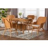 Baxton Bali and Pari Tucson 5-piece Rattan Dining Set - Lifestyle