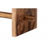 Baxton Studio Bali and Pari Biyu Suar Wood Dining Table - Leg Close-up
