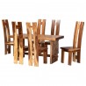 Baxton Bali and Pari Lin Suar Wood 7-piece Dining Set - With White BG