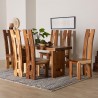 Baxton Bali and Pari Lin Suar Wood 7-piece Dining Set - Lifestyle