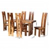Baxton Bali and Pari Lin Suar Wood 7-piece Dining Set - With Dimensions
