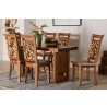 Baxton Bali and Pari Luan Suar Wood 7-piece Dining Set - Lifestyle 