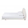 Baxton Studio Barrera Floating Platform Bed with Scalloped Headboard - Side